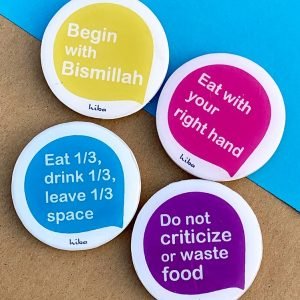[Magnets Set of 4] Sunnahs of Eating