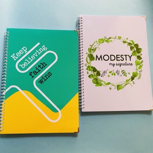 [A4 Notebooks Pack of 2] Modesty & Keep Believing