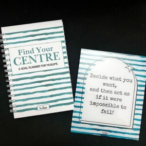 Find Your Centre (Goal Planner) +Wall Tile (Blue Stripes)