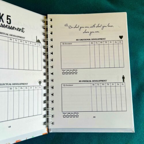 Find Your Centre (Goal Planner) - White Floral - Image 6