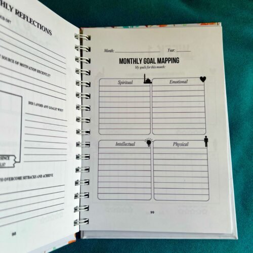 Find Your Centre (Goal Planner) - White Floral - Image 4