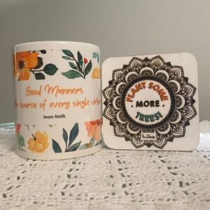 [Mug+Coaster] Good Manners + Plant Some More Trees