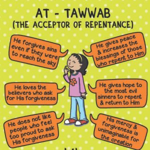 [Free Printable Poster] At Tawwab - The Acceptor of Repentance
